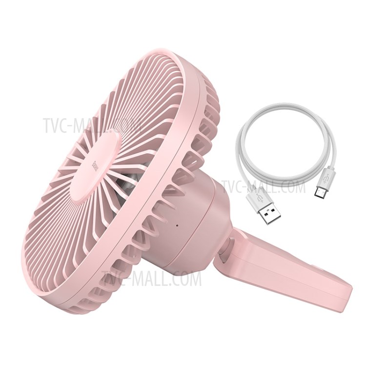 BASEUS Natural Wind Magnetic Rear Seat Fan Two Wind Speed Adjustable - Pink-8