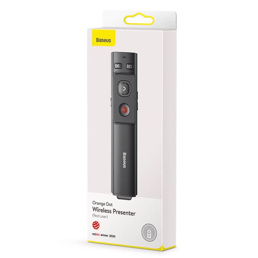 BASEUS Orange Dot Wireless Presenter (Red Laser) PPT Flip Pen (Without Battery)-13