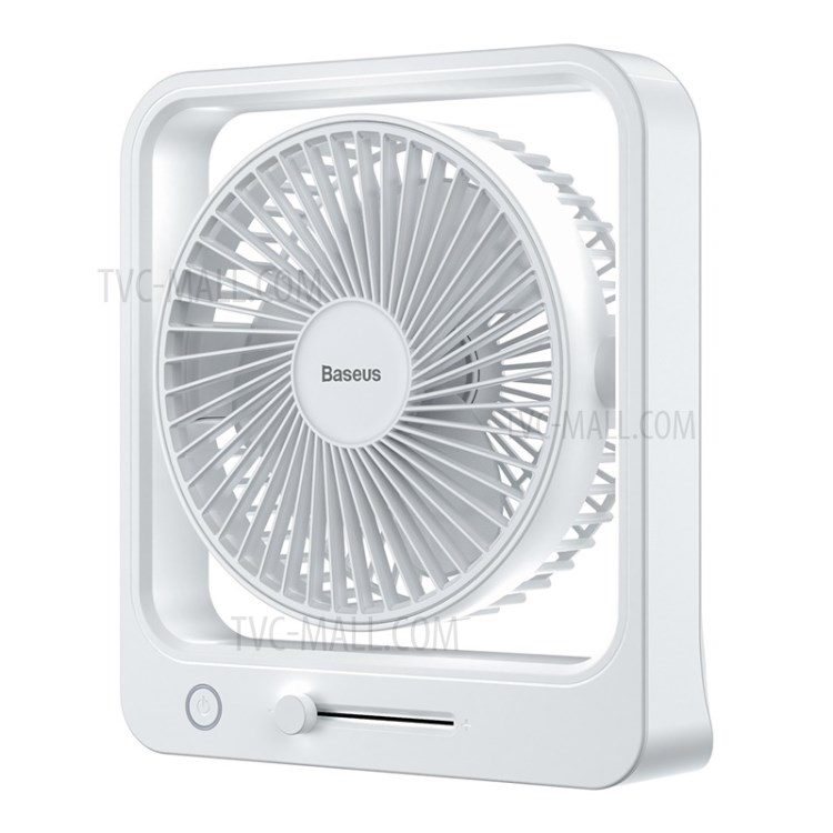 BASEUS 5400mAh Cube Shaking Fan EU Plug Cooler - White-13