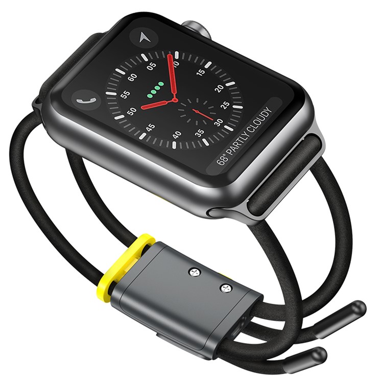 BASEUS Vamos Série Tubulares Pulseira De Relógio Para A Série Relógio Maçã 5/4 44 Milímetros / Série 3/2/1 42 milímetros - Preto-11