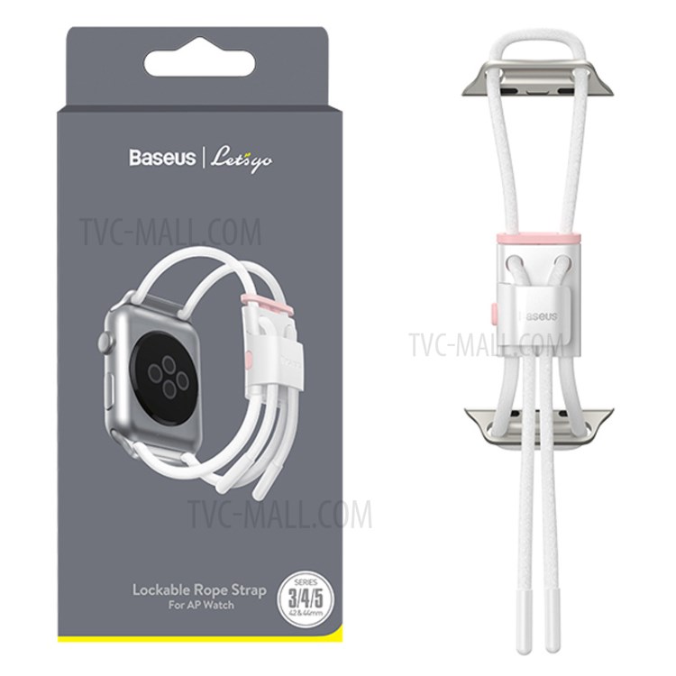 BASEUS Let's Go Series Cored Watch Strap for Apple Watch Series 5/4 44mm / Series 3/2/1 42mm - White-16