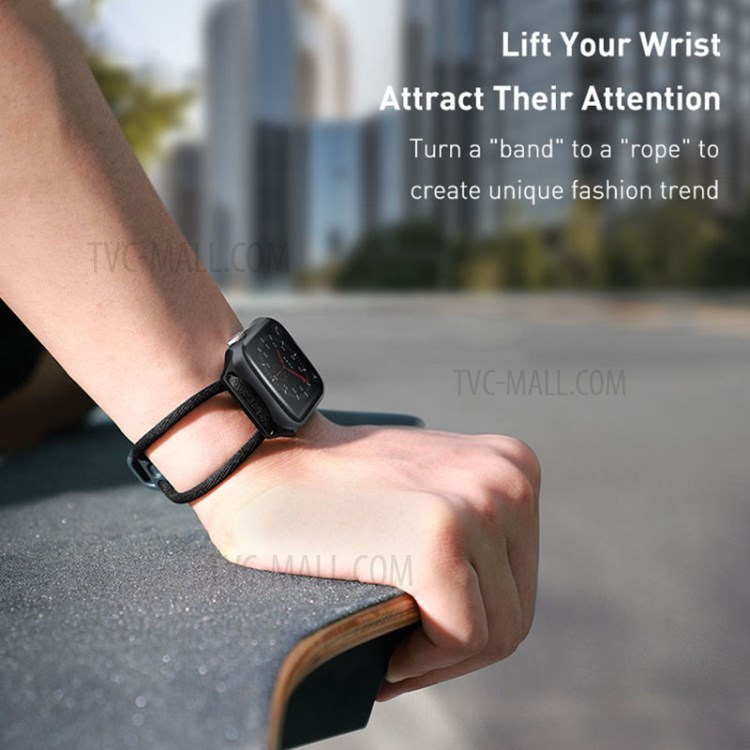 BASEUS Let's Go Series Cored Watch Strap for Apple Watch Series 5/4 44mm / Series 3/2/1 42mm - White-3