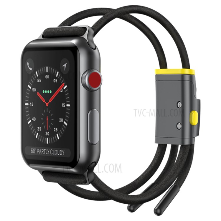 BASEUS Allons-y Série Évidées Bracelet Pour La Série Montre De Pomme 5/4 40mm / Série 3/2/1 38mm - Noir-2