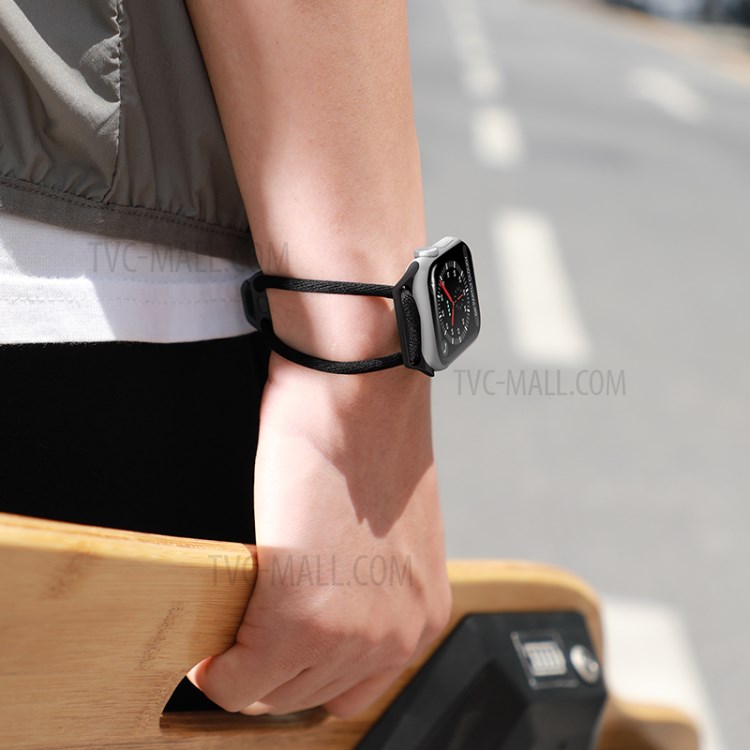 BASEUS Allons-y Série Évidées Bracelet Pour La Série Montre De Pomme 5/4 40mm / Série 3/2/1 38mm - Noir-3