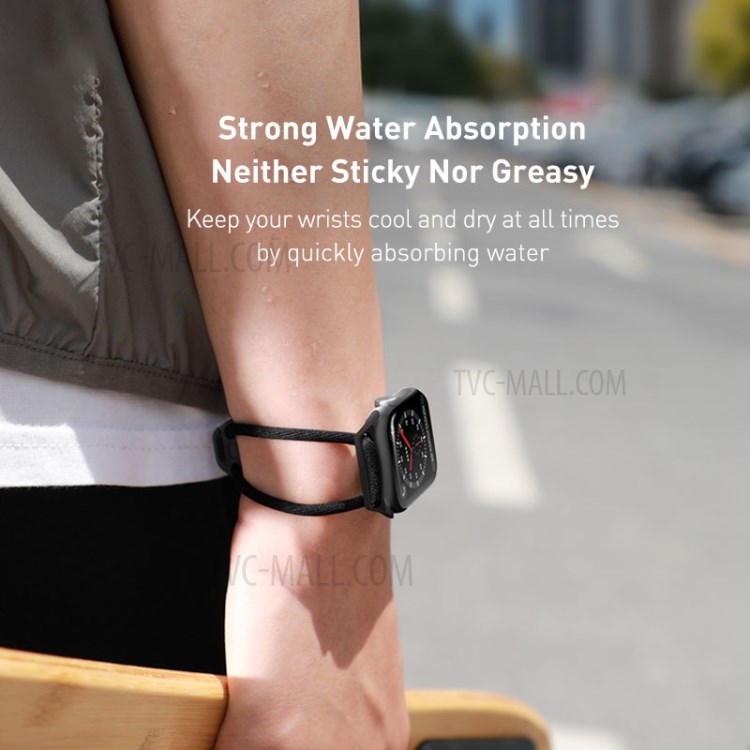 BASEUS Allons-y Série Évidées Bracelet Pour La Série Montre De Pomme 5/4 40mm / Série 3/2/1 38mm - Noir-7