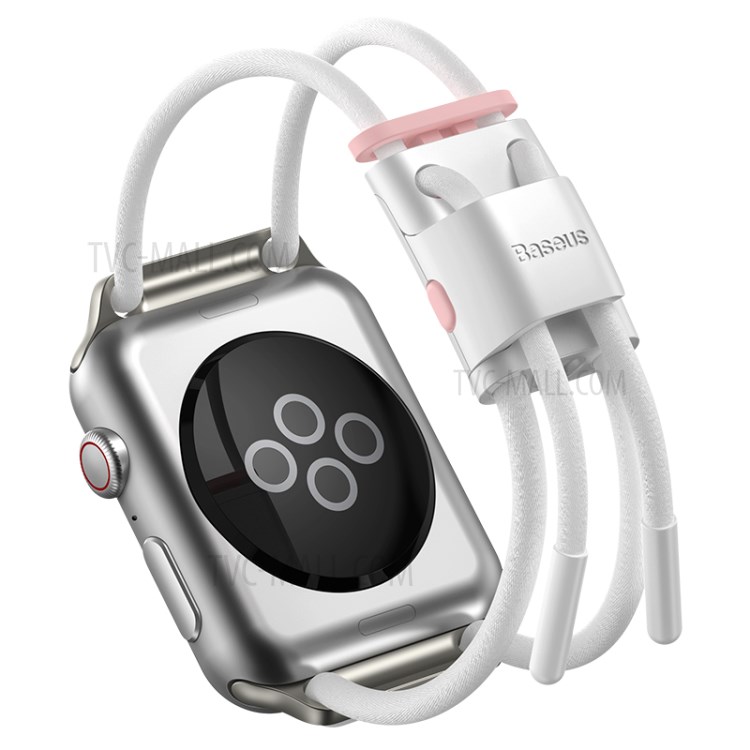 BASEUS Let's Go Series Cored Watch Strap for Apple Watch Series 5/4 40mm / Series 3/2/1 38mm - White-12