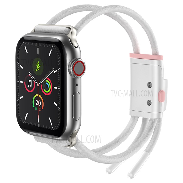 BASEUS Let's Go Series Cored Watch Strap for Apple Watch Series 5/4 40mm / Series 3/2/1 38mm - White-2