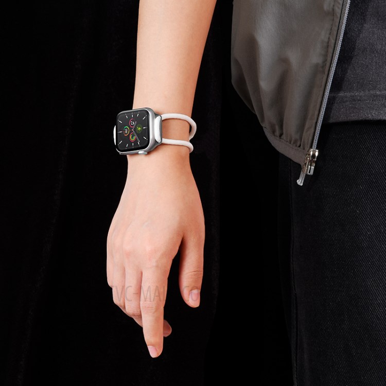BASEUS Let's Go Series Cored Watch Strap for Apple Watch Series 5/4 40mm / Series 3/2/1 38mm - White-9