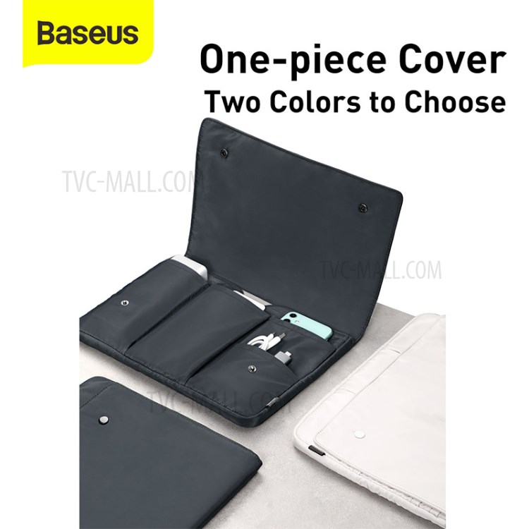BASEUS Bases Imperméable Série Manches Sac D'ordinateur Portable Résistant Aux Rayures Pour 16 Pouces Portable Compurter - Gris Foncé-10
