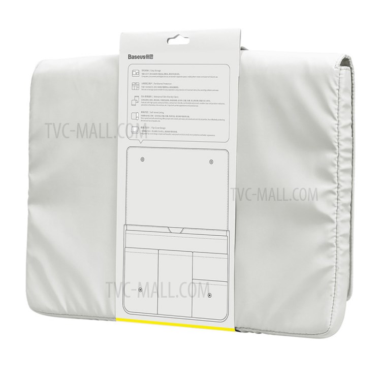 BASEUS Basics Series Waterproof Scratch-resistant Laptop Bag Sleeve for 16-inch Notebook Compurter - White-17