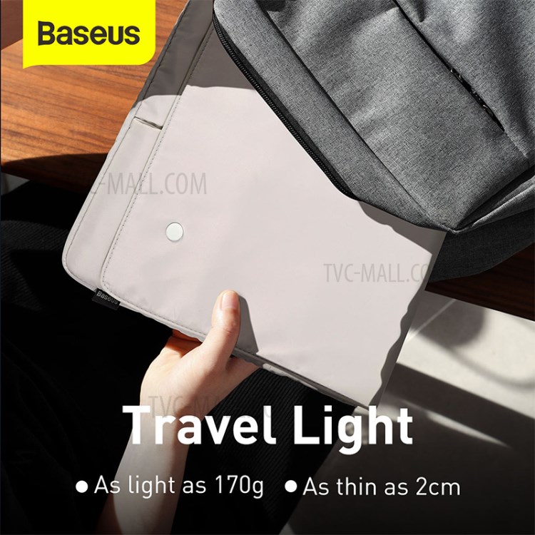 BASEUS Basics Series Waterproof Scratch-resistant Laptop Bag Sleeve for 16-inch Notebook Compurter - White-8