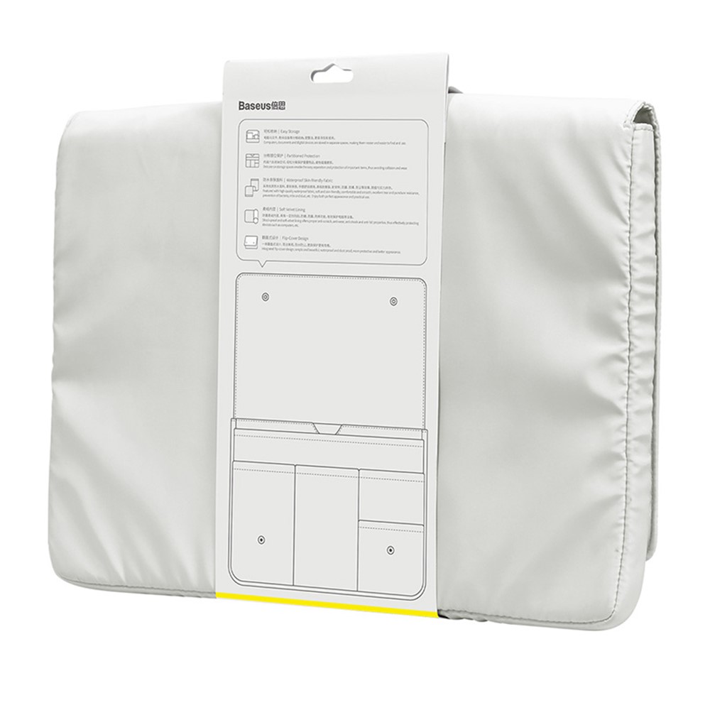 BASEUS Basics Series Waterproof Scratch-resistant Laptop Bag Sleeve for 13-inch Notebook Compurter - White-18