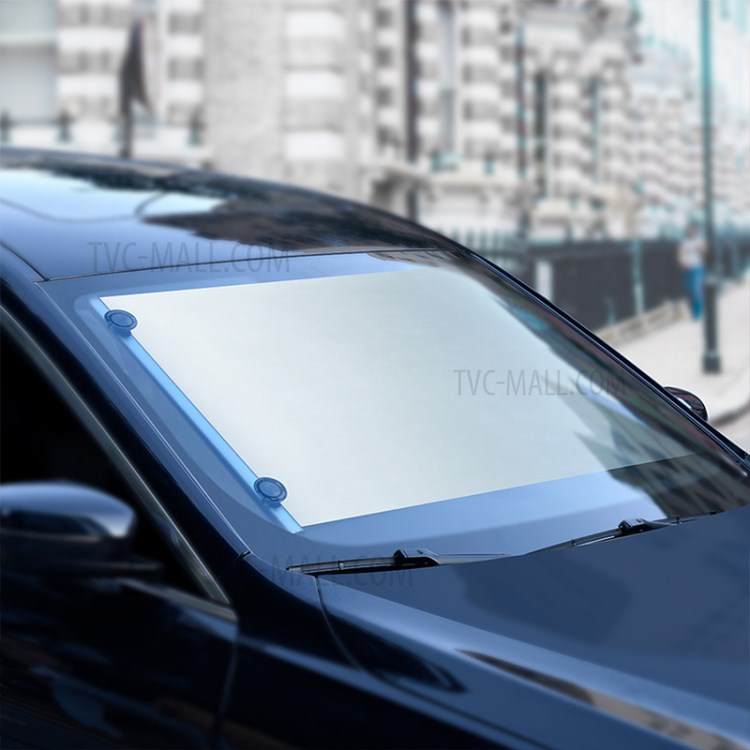 BASEUS 58# Auto Shade Car Retractable Curtain Front Windshield Car Sun Visor Block - Silver-2
