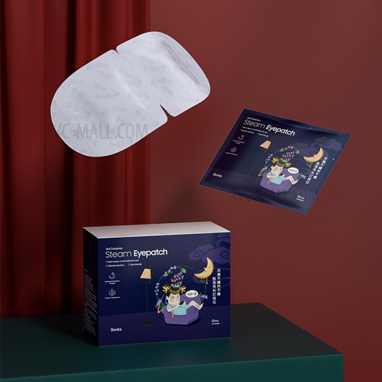 BENKS 10Pcs/Pack Steam Eye Mask Eye Care Sleep Patches Eye Patch - Lavender-3