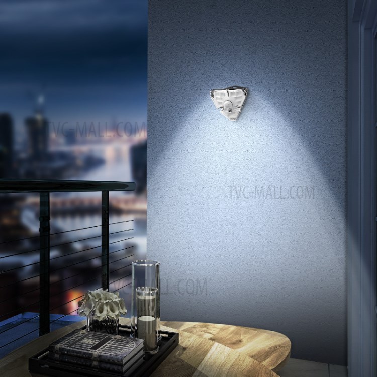BASEUS Energy Collection Series 4 PCS Solar Human Body Induction Wall Lamp (Triangle) - Black-10