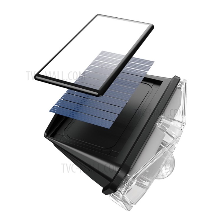 BASEUS Energy Collection Series 4 PCS Solar Human Body Induction Wall Lamp (Triangle) - Black-15