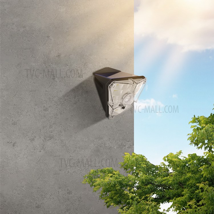 BASEUS Energy Collection Series 4 PCS Solar Human Body Induction Wall Lamp (Triangle) - Black-8