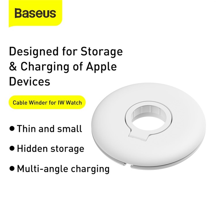 BASEUS Planet for iPhone Watch Charger Storage Box - White-5