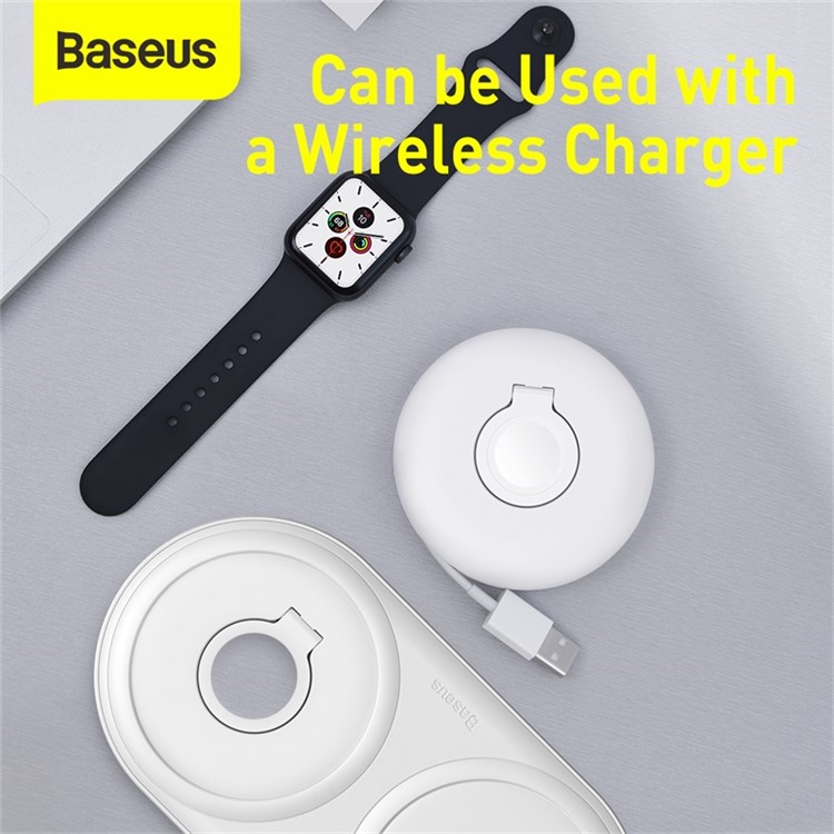 BASEUS Planet for iPhone Watch Charger Storage Box - White-8