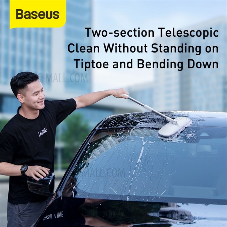 BASEUS Yihu 2 PCS Car Home Use Mop Replacement Cloths - Grey-11