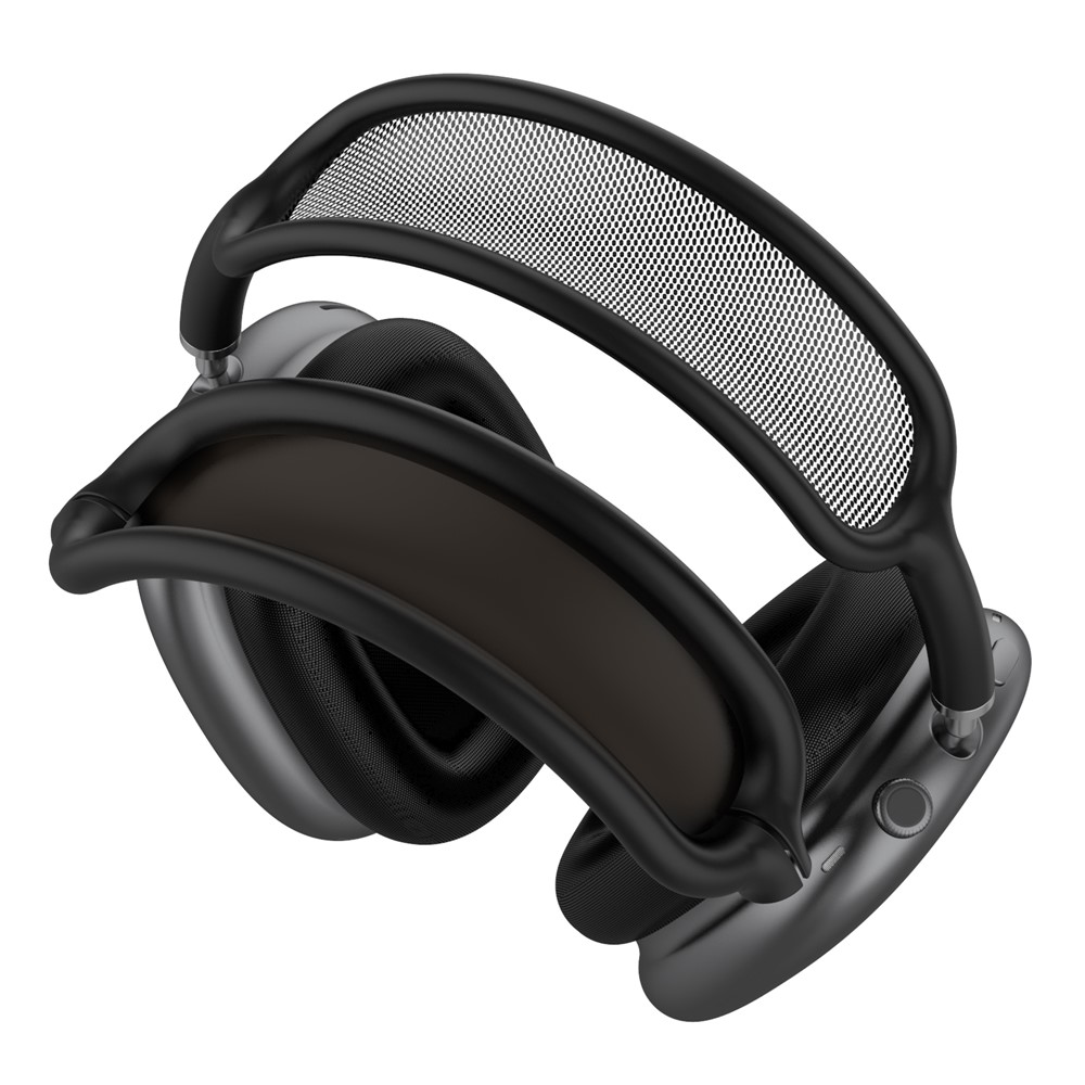 Silicone Headband Cover Case for AirPods Max with USB-C Soft Headband Protectors Cushion - Black