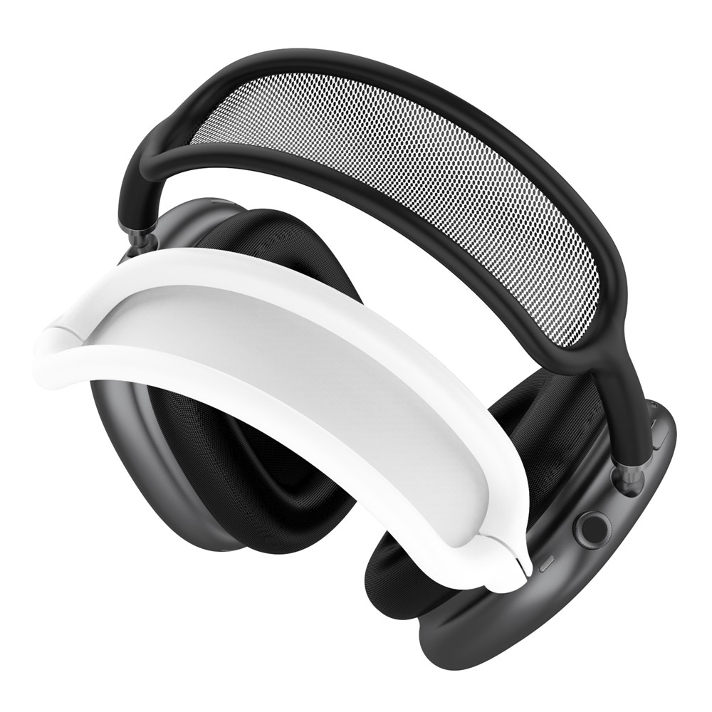 Silicone Headband Cover Case for AirPods Max with USB-C Soft Headband Protectors Cushion - White