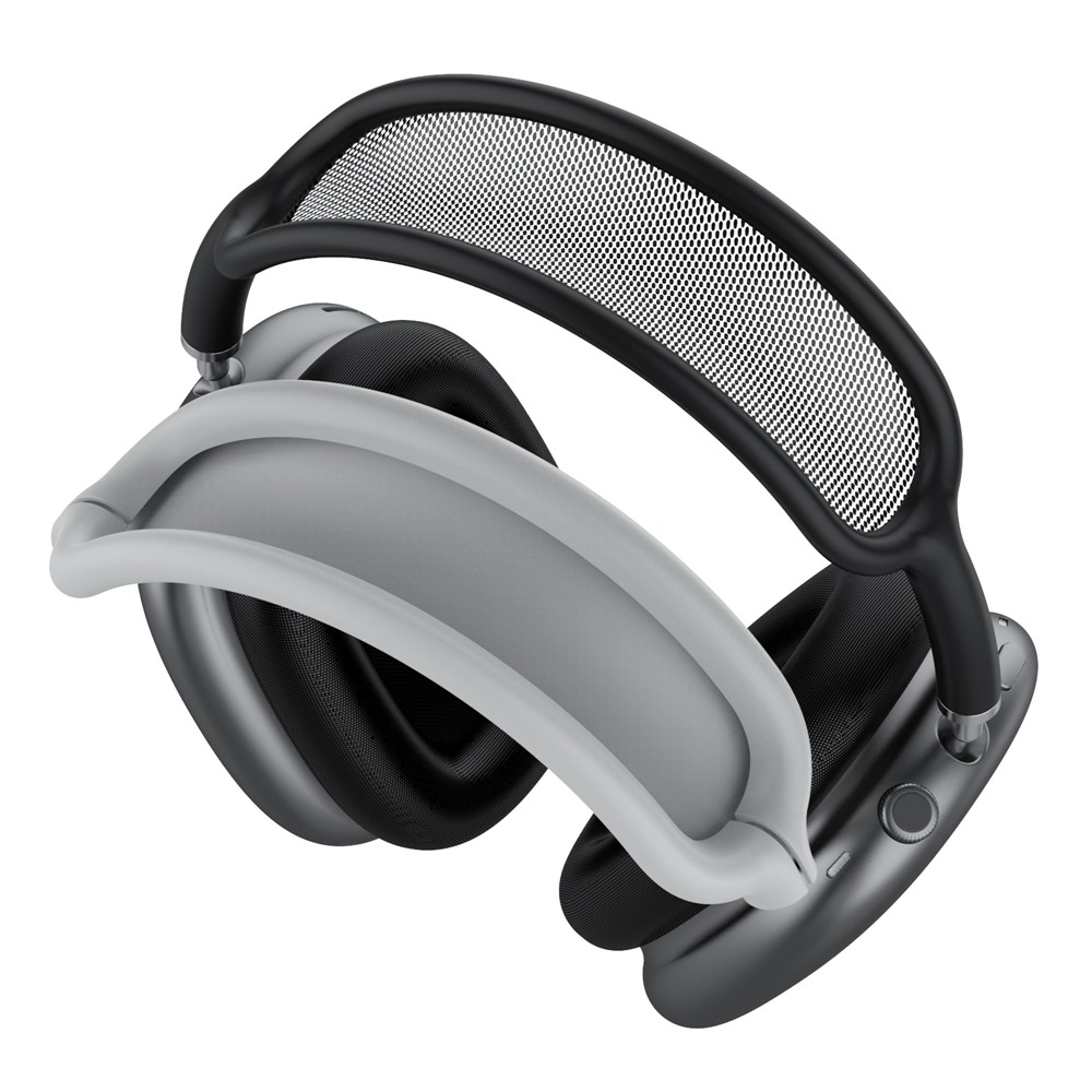 Silicone Headband Cover Case for AirPods Max with USB-C Soft Headband Protectors Cushion - Grey