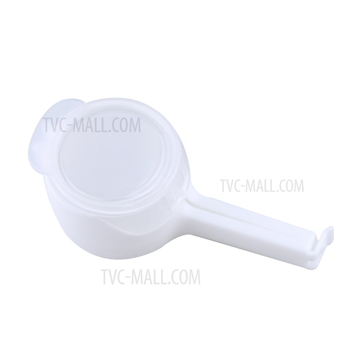 Food Clips Bag Sealing Clips with Discharge Nozzle Plastic Bag Moisture Sealing Clamp - White
