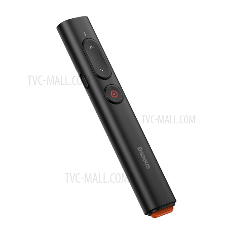 BASEUS Orange Dot Wireless Presenter PPT Flip Pen (Youth Version) with AAA Battery - Black-13