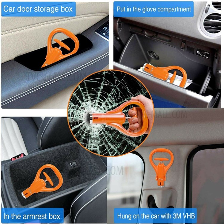 Car Vehicle Emergency Safety Hammer Window Breaker Life-Saving Escape Tool-4