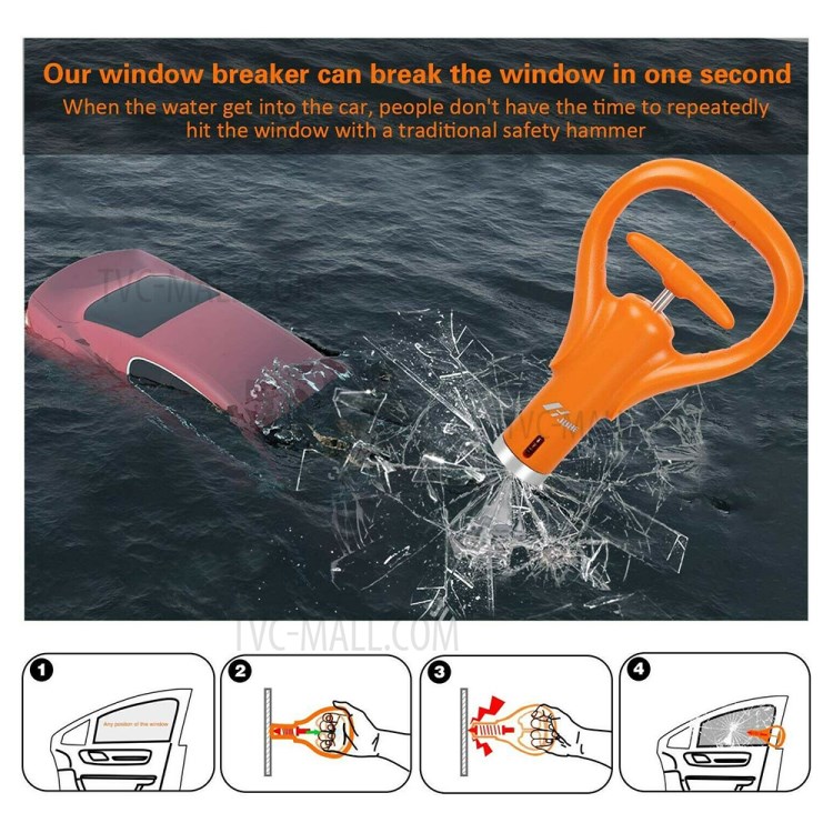 Car Vehicle Emergency Safety Hammer Window Breaker Life-Saving Escape Tool-6