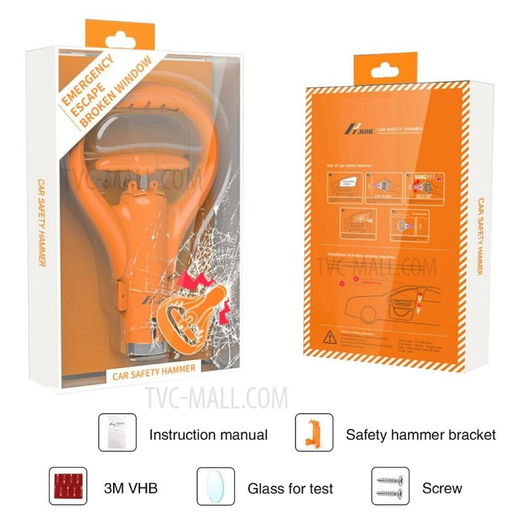 Car Vehicle Emergency Safety Hammer Window Breaker Life-Saving Escape Tool-8