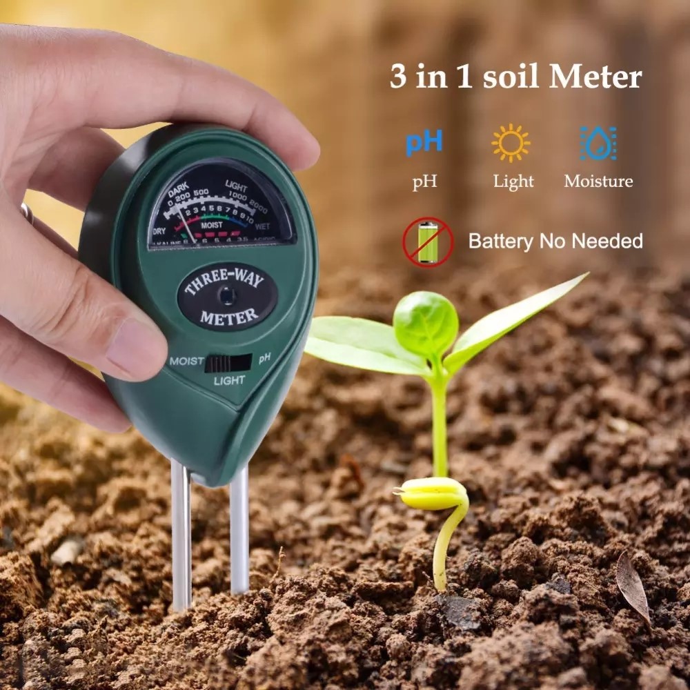 ZZ-009 3 in 1 Soil Tester with Moisture, Light and PH Meter for Home and Garden-7
