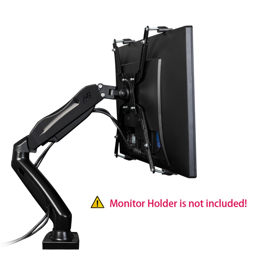 NB FP-1 Extension Adapter Support Bar Holder for 17-27 inch Non Vesa Monitor Desk Stand-2