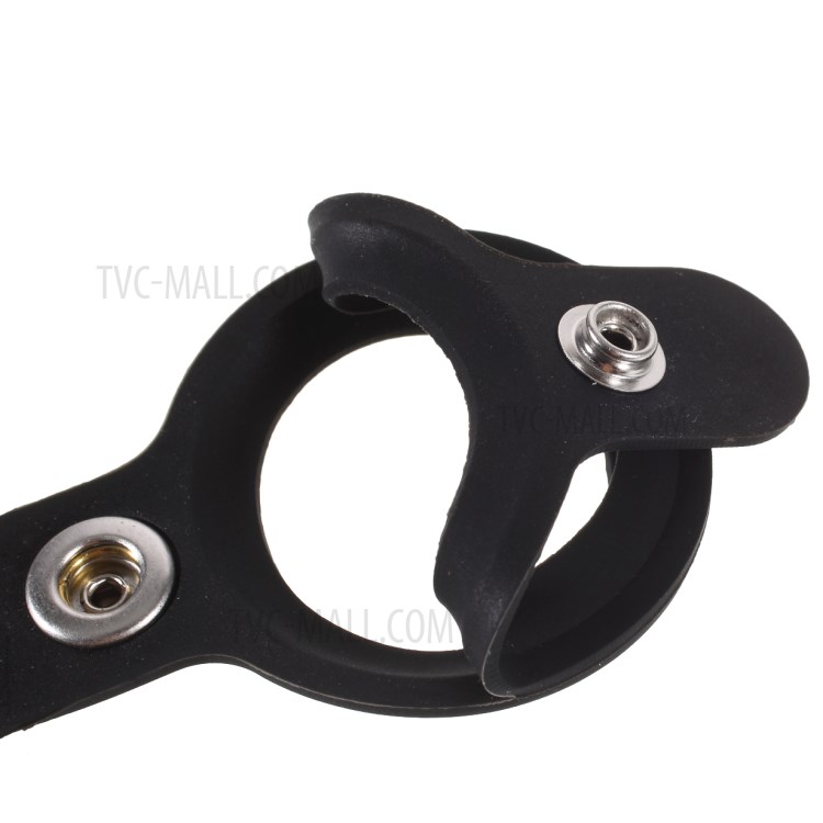 Fasionable Silicone Protective Case Keychain for AirTags - Black-6