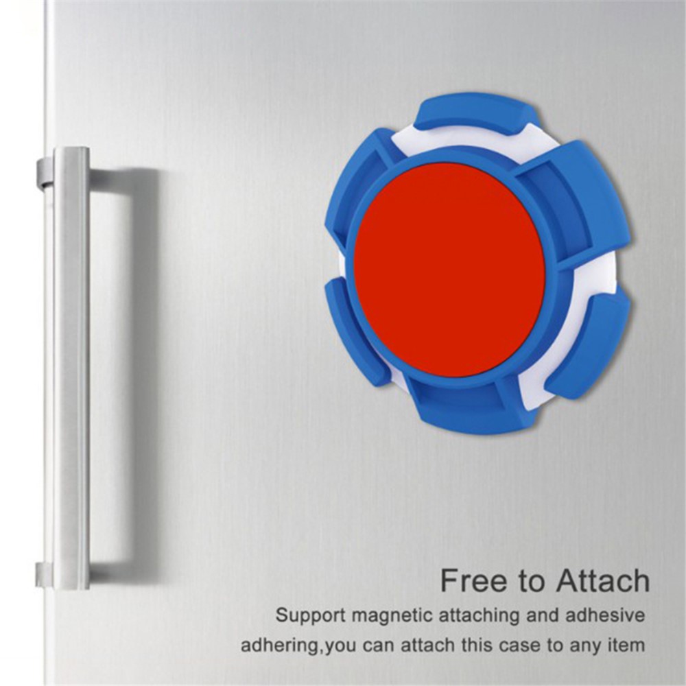TPU Protective Magnetic Attaching and Adhesive Adhering Cover for Airtags - Black-3