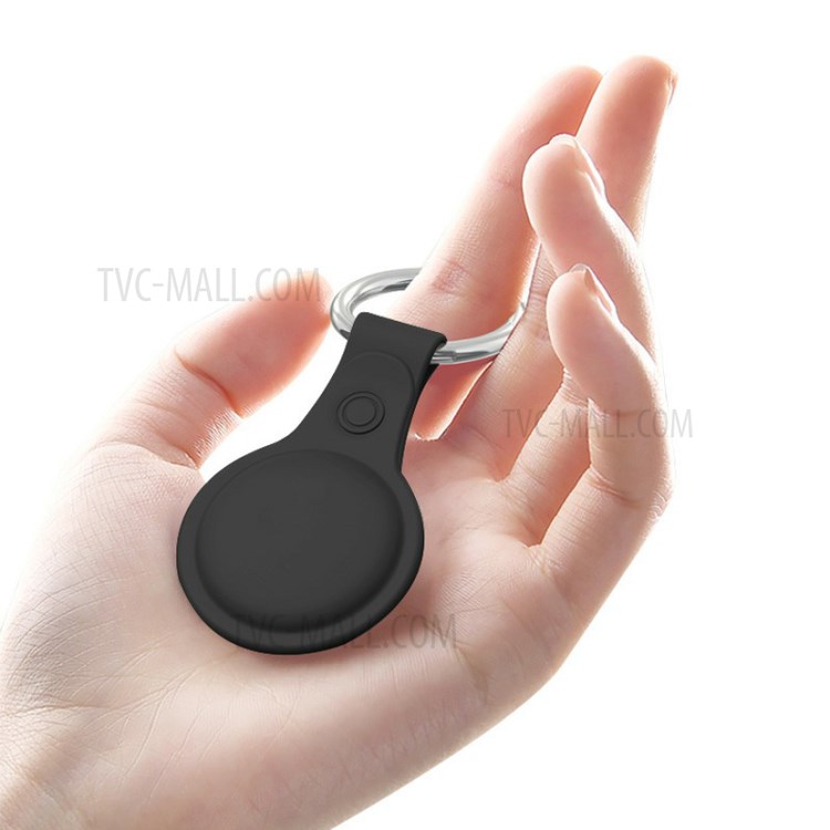 SNEAKY Flexible Silicone Integrated Full Protective Case for AirTags Cover - Black-4