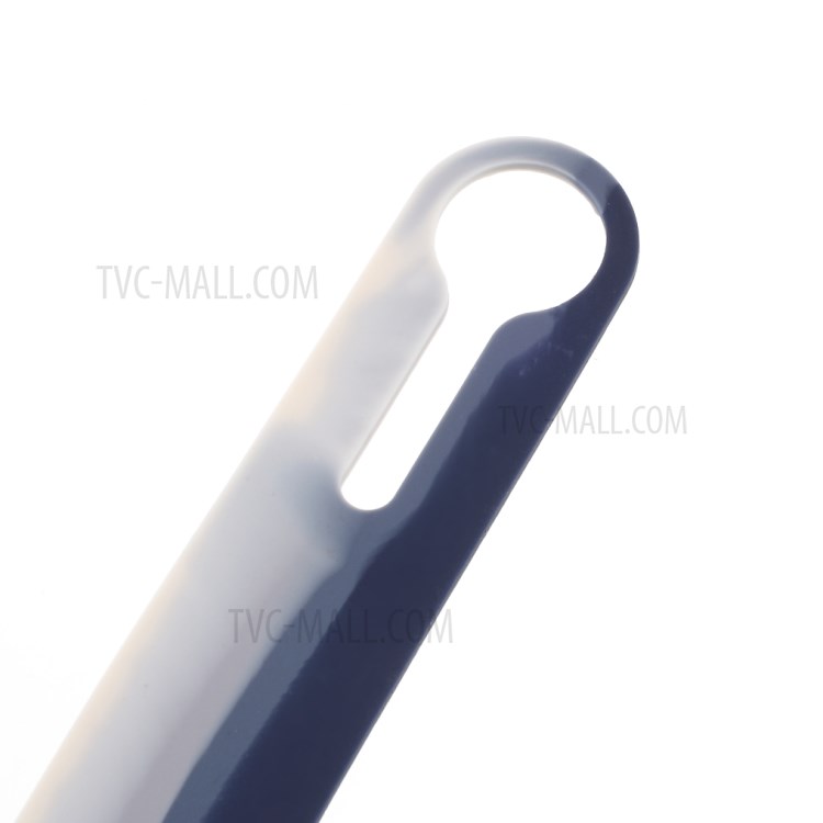 Colorful Soft Silicone Integrated Full Protective Case for AirTags Cover - Dark Blue/White-6