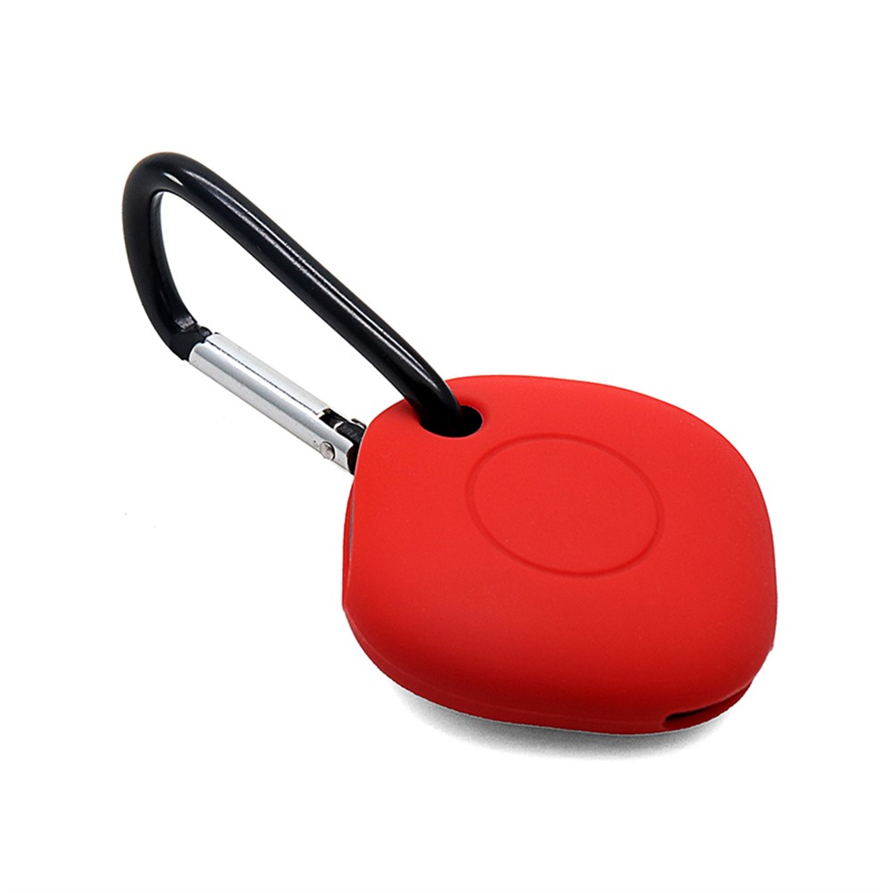 Portable Silicone Case Protective Cover with Buckle for Samsung Galaxy SmartTag Bluetooth Locator - Red-3