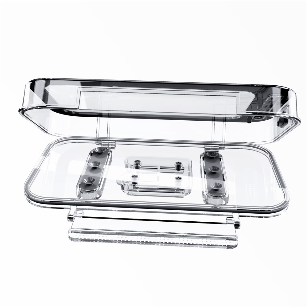 Bathroom Kitchen Anti-Fog Waterproof Mobile Phone Holder Box Wall Mounted Shower Touch Screen Phone Storage Case-10