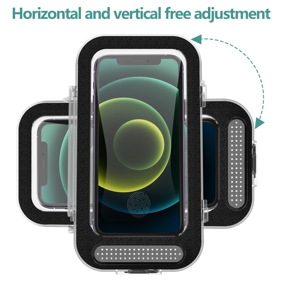 Bathroom Kitchen Anti-Fog Waterproof Mobile Phone Holder Box Wall Mounted Shower Touch Screen Phone Storage Case-6