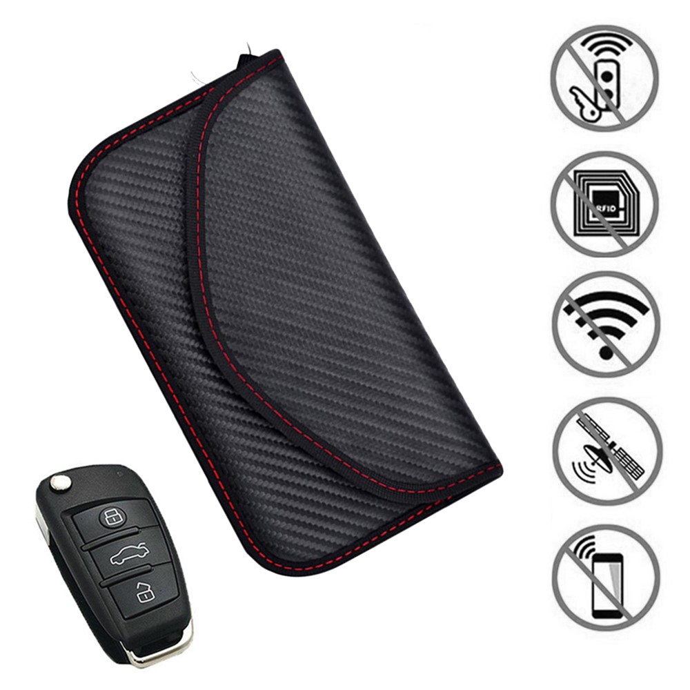 Signal Blocking Cards Bag Cover Signal Blocker Case RFID Anti-theft Pouch for Keyless Car Keys Radiation Protection Cell Phone-3