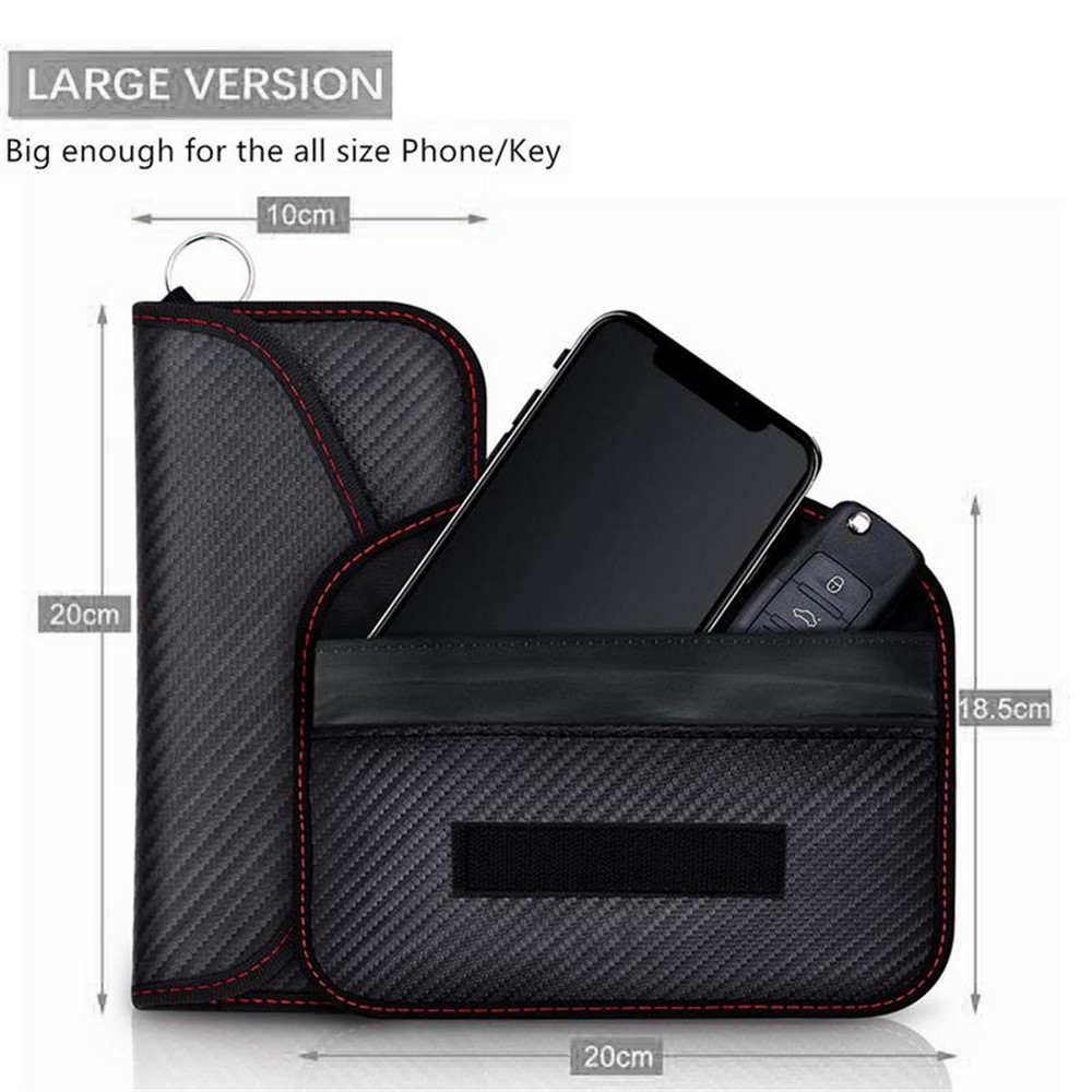 Signal Blocking Cards Bag Cover Signal Blocker Case RFID Anti-theft Pouch for Keyless Car Keys Radiation Protection Cell Phone-8