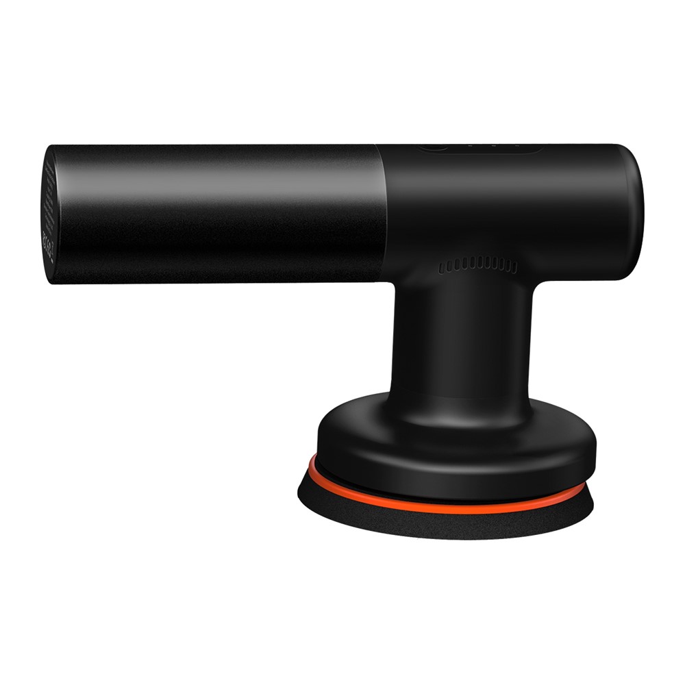 BASEUS New Power Cordless Electric Polisher with Flat Foam Pad + Waffle Foam Pad + Wool Pad + Type-C Charging Cable - Black-14