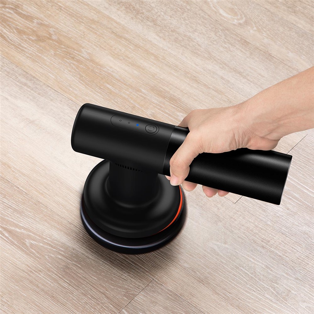 BASEUS New Power Cordless Electric Polisher with Flat Foam Pad + Waffle Foam Pad + Wool Pad + Type-C Charging Cable - Black-15
