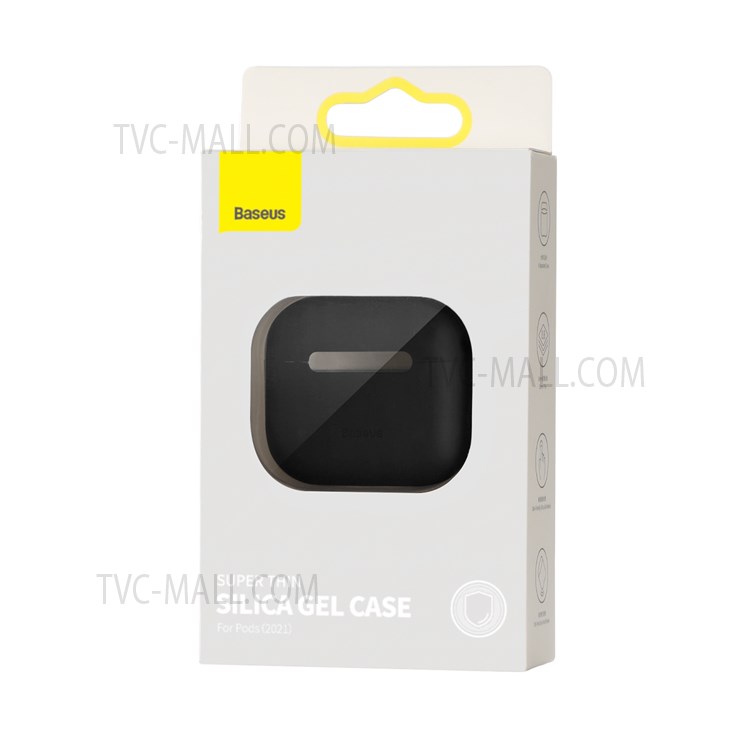 BASEUS Super Thin Silicone Case Earphone Protective Cover for AirPods 3 - Black-13