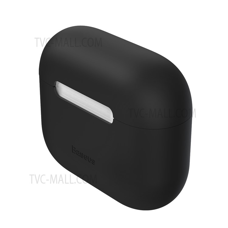 BASEUS Super Thin Silicone Case Earphone Protective Cover for AirPods 3 - Black-8