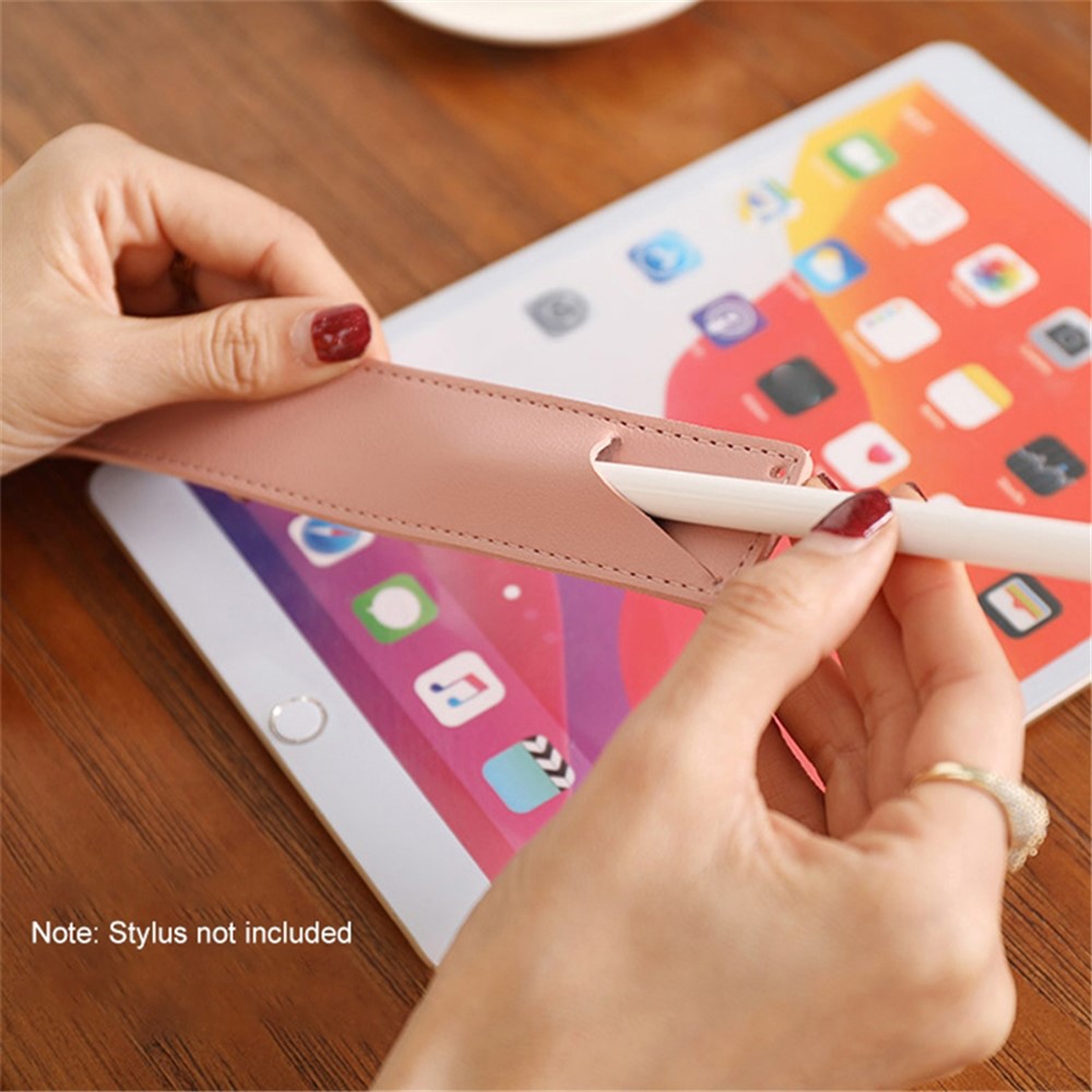 For Apple Pencil (1st/2nd Generation) Stylus Pen PU Leather Protective Cover Drop-proof Pouch - Pink-3