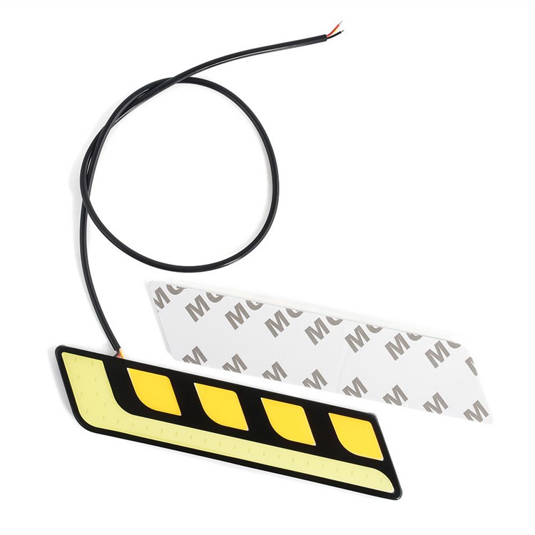 2Pcs/Set 12V Waterproof Car COB LED Light DRL Driving Daytime Running Lamp Fog Light-3