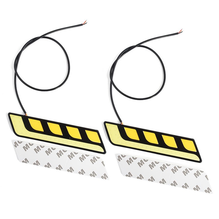 2Pcs/Set 12V Waterproof Car COB LED Light DRL Driving Daytime Running Lamp Fog Light-5